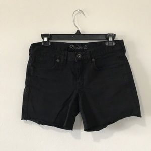 Madewell Black Denim short